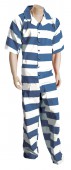 Striped Color Inmate Coveralls